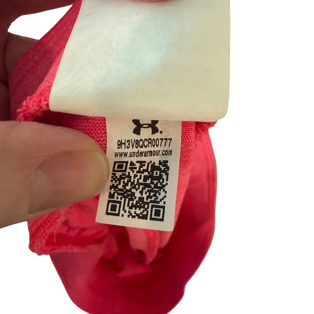Under Armour Kids Pink Heathered‎ Capri Leggings Pants HeatGear Size L